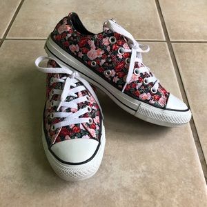 Converse chuck Taylor shoes, flower print, WMNs 8